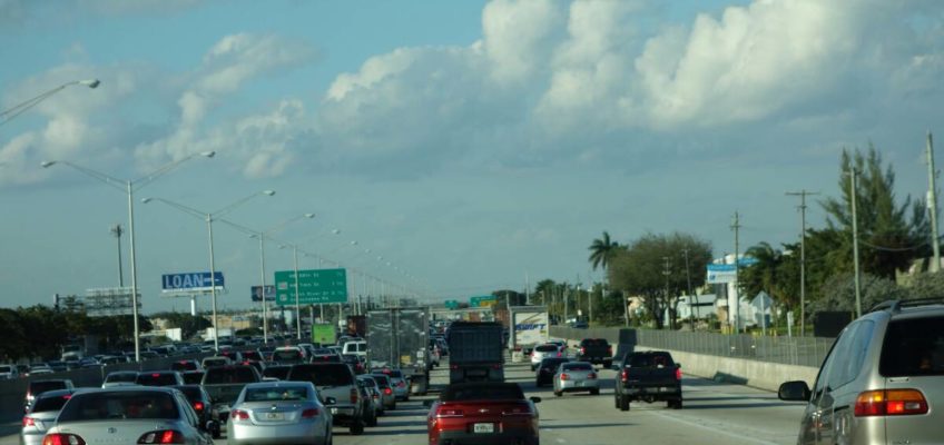 Viel Verkehr auf Miamis Straßen