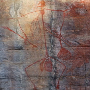 Weitere Felszeichnung der Aborigines am Ubirr Rock