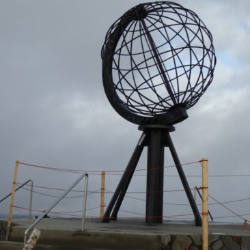 Das berühmte Monument am Nordkap